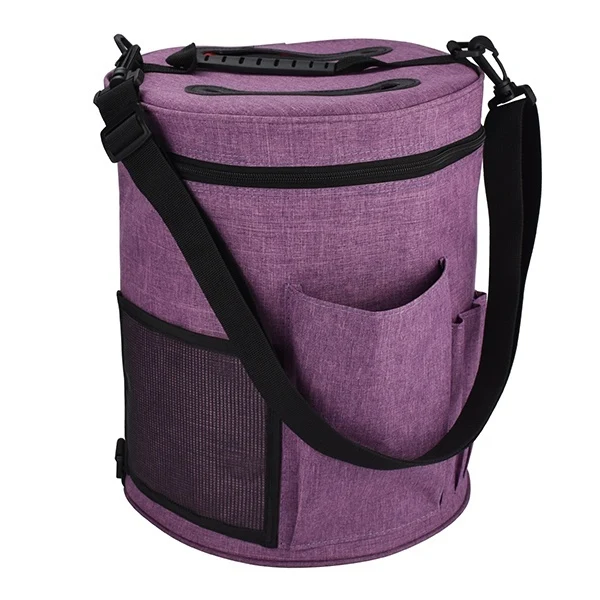 HobbyArts Garntaske Rund Lilla